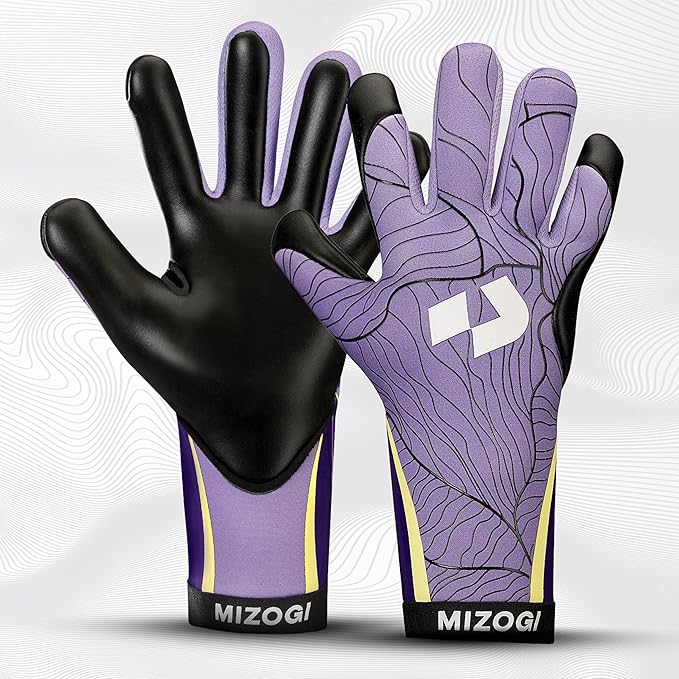 Mizogi Primas VG 1.0 Lavender goalkeeper gloves front view